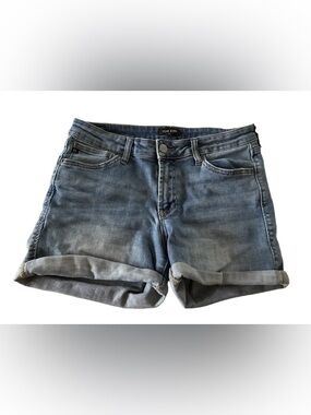 Dear John Washed Blue Cuffed Denim Shorts 28